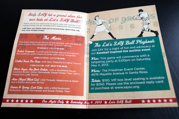 Invitation for a Baseball Themed Event